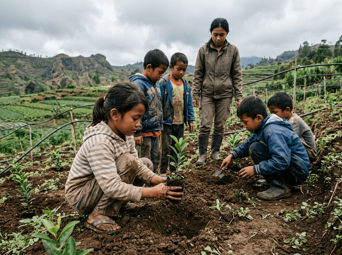 BENIH Foundation field work with agricultural drone technology